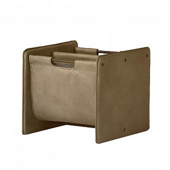 Подставка для газет Editor Newspaper Stand RM натуральная кожа и холст Sand Master and Grey Washed Canvas